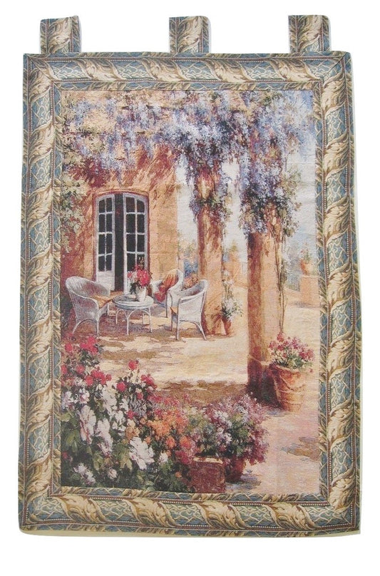 Quiet Evening Elegant Woven Fabric Baroque Tapestry Wall Hanging - 36" x 50" - Stores Basement - Discount Bedding